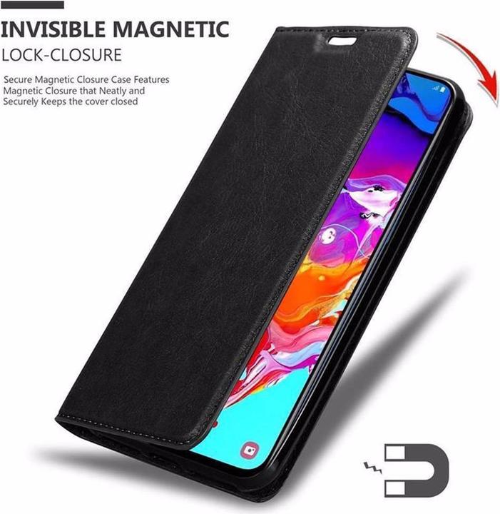 Actual product image Cadorabo Book Invisible Magnet Cover (Samsung Galaxy A70)