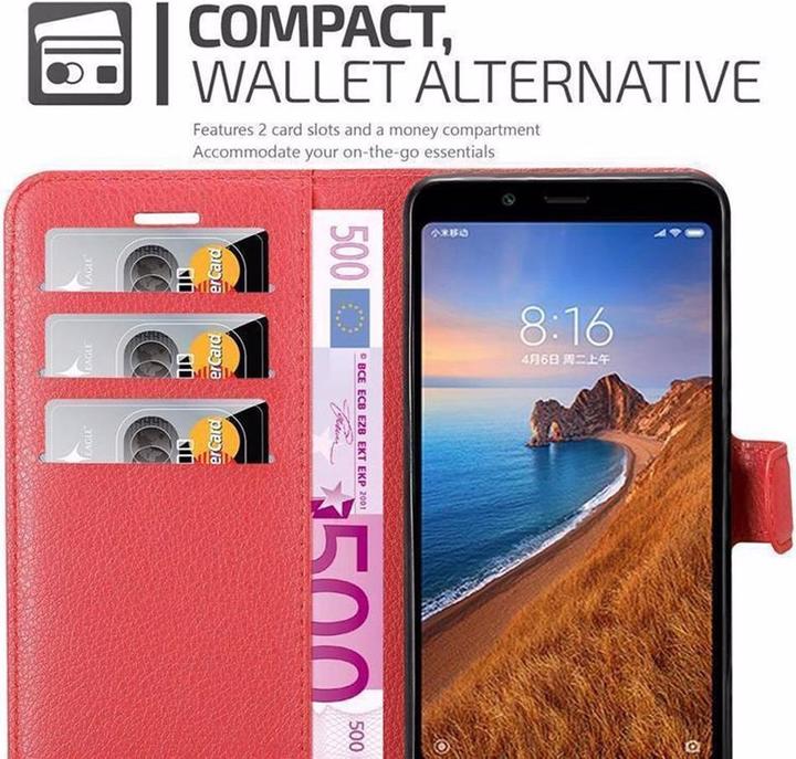 Actual product image Cadorabo Book with stand function cover (Xiaomi Redmi 7A)