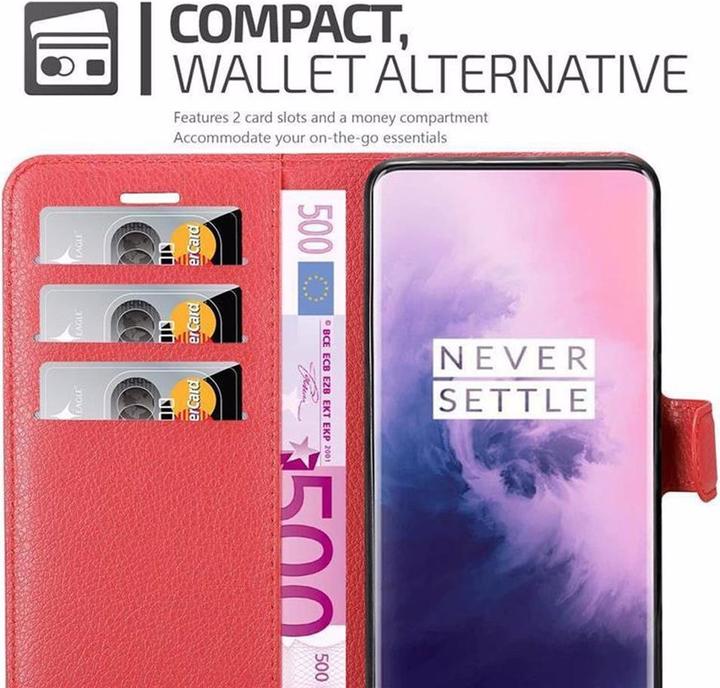 Actual product image Cadorabo Book with stand function cover (OnePlus 7 Pro)