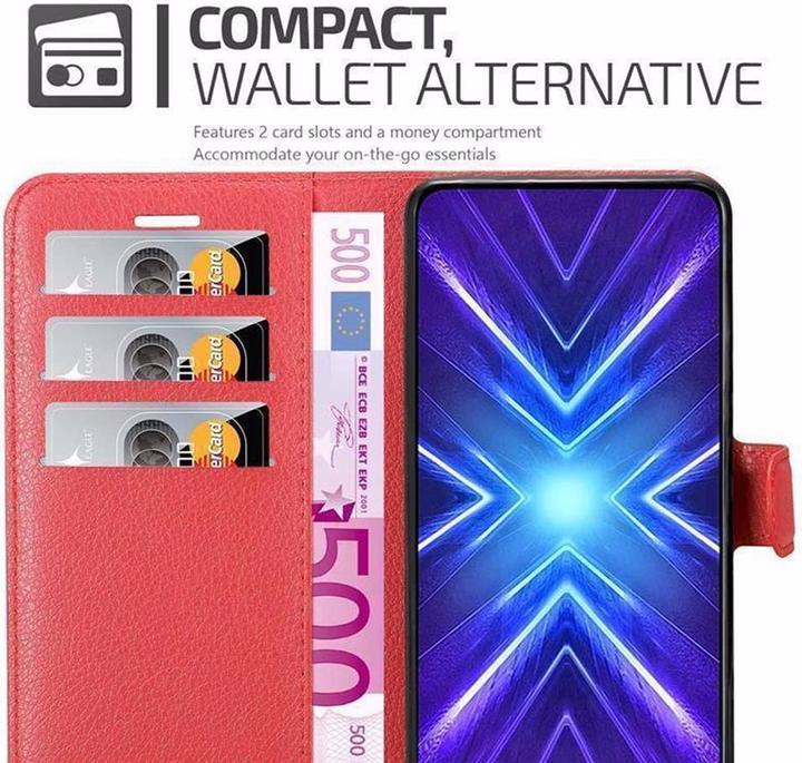 Actual product image Cadorabo Book with stand function cover (Honor 9X)