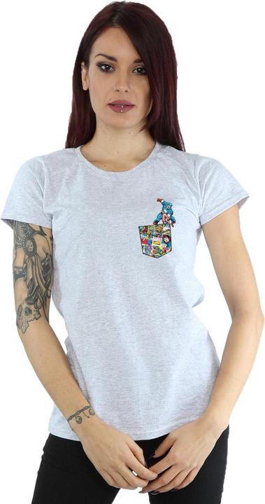 Produktbild Captain America Faux Pocket TShirt (S)