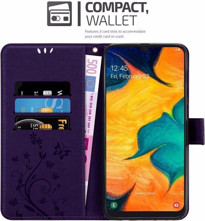 Actual product image Cadorabo Flower Book Cover (TCL A30, Samsung Galaxy A20, Samsung Galaxy M10s)