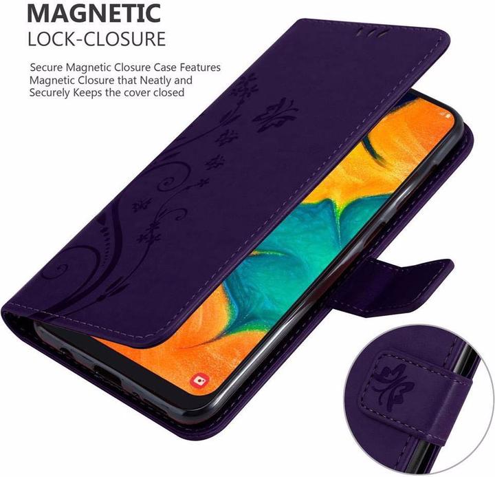 Actual product image Cadorabo Flower Book Cover (TCL A30, Samsung Galaxy A20, Samsung Galaxy M10s)