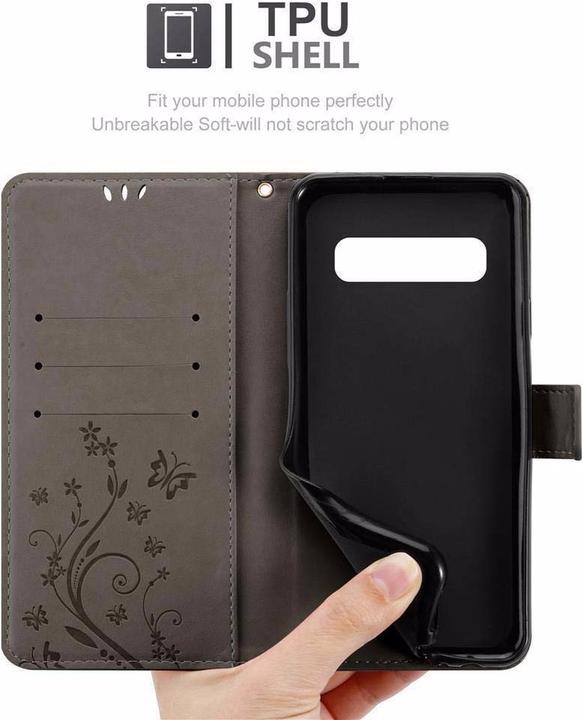 Actual product image Cadorabo Flower Book Cover (Samsung Galaxy S10)