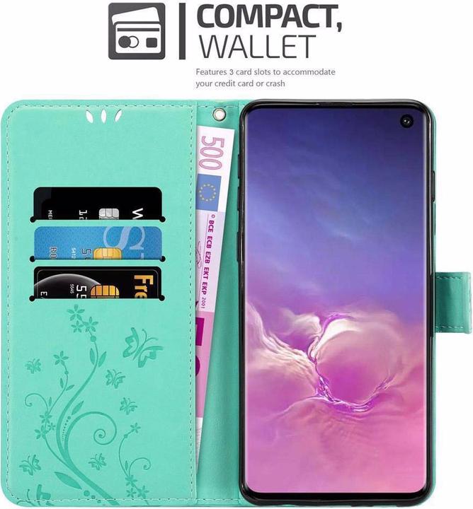 Actual product image Cadorabo Flower Book Cover (Samsung Galaxy S10 5G)