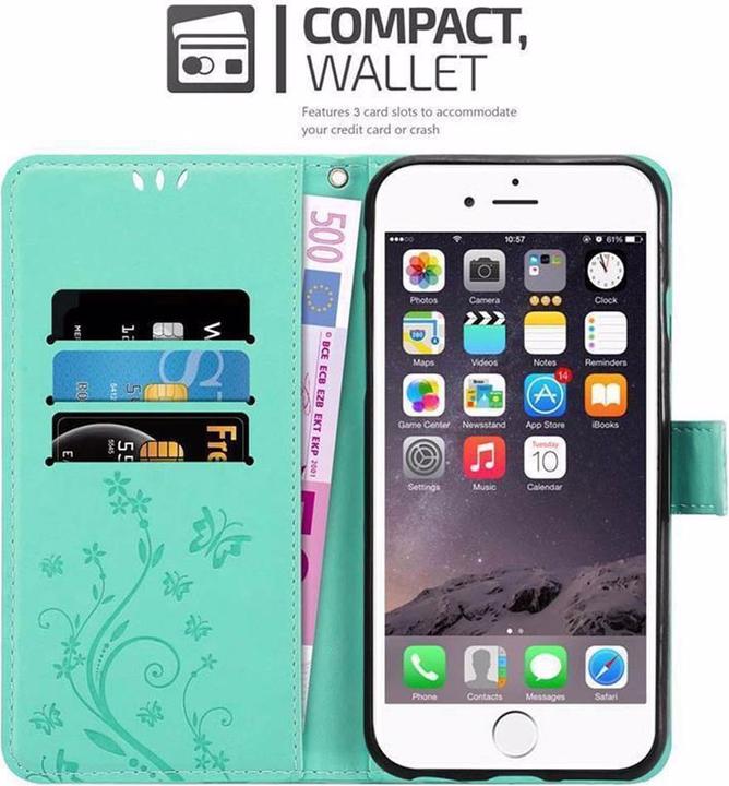 Actual product image Cadorabo Flower Book Cover (Apple iPhone 6 Plus)