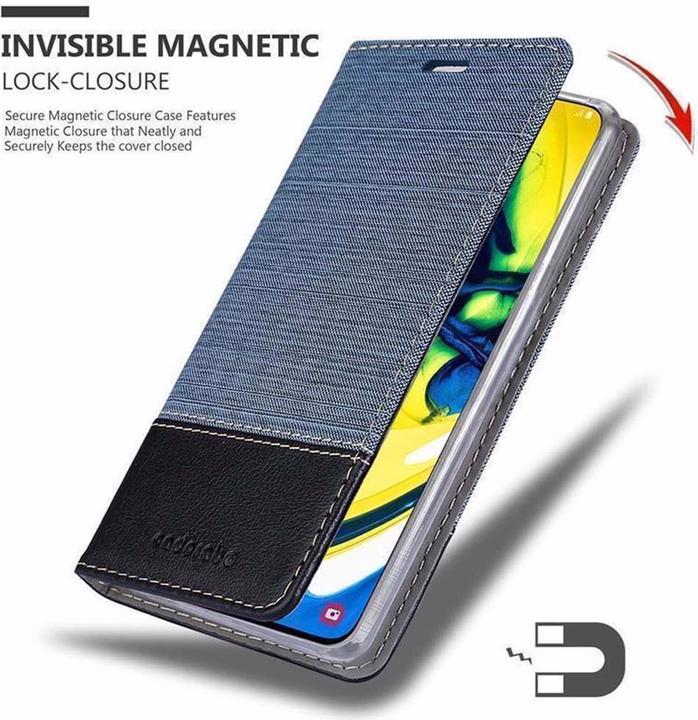 Produktbild Cadorabo Book Jeans Optik Cover (Samsung Galaxy A80)
