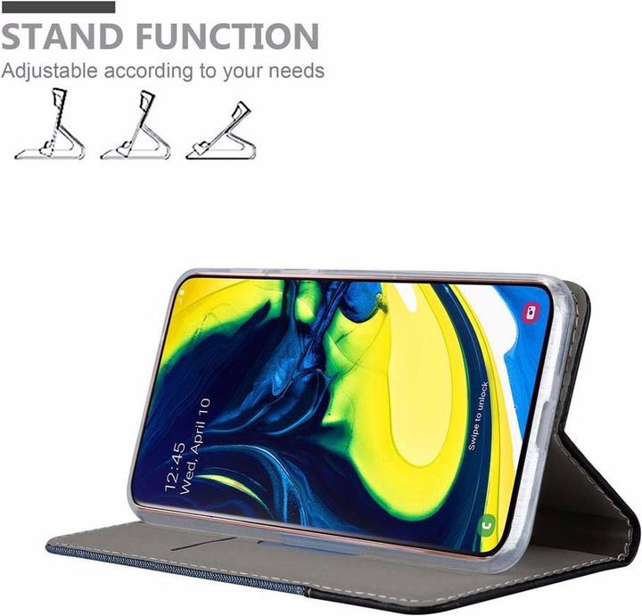 Produktbild Cadorabo Book Jeans Optik Cover (Samsung Galaxy A80)