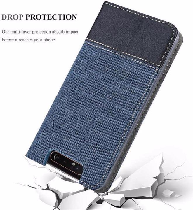 Produktbild Cadorabo Book Jeans Optik Cover (Samsung Galaxy A80)