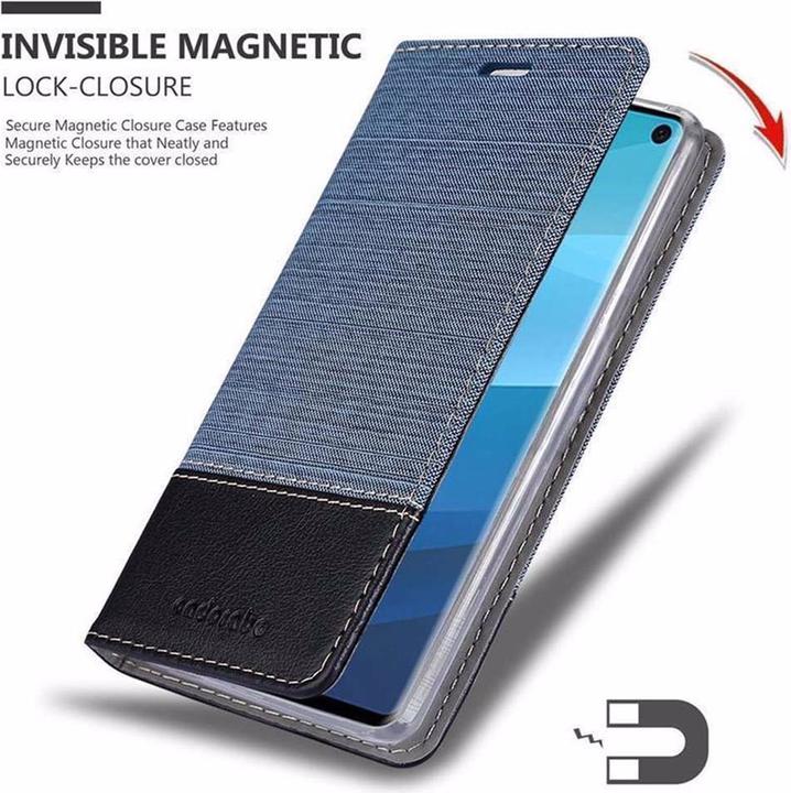 Produktbild Cadorabo Book Jeans Optik Cover (Samsung Galaxy S10+)