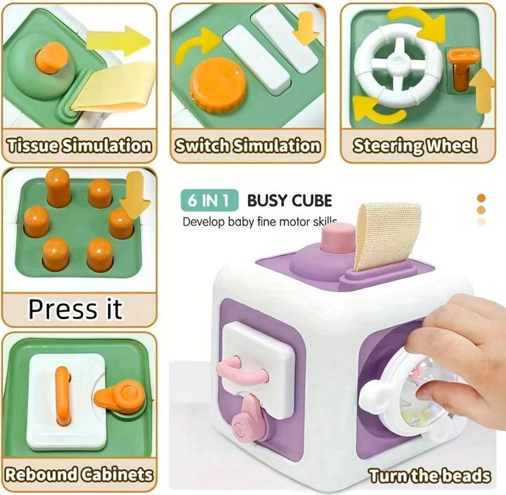Produktbild Activity Board Kleinkind Aktivität Busy Cube - Sensorik und Feinmotorik Entwicklungsspielzeug, pädagogisches
