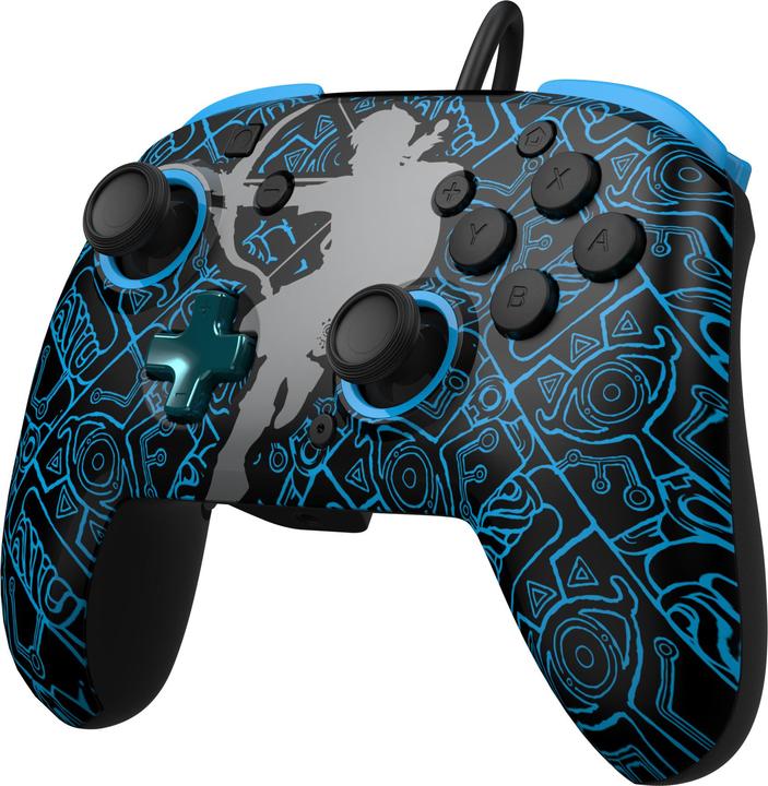 Image du produit PDP Ensemble avec manette REMATCH GLOW et étui de voyage GLOW : Sheikah Shoot, Pour Nintendo Switch, Nin (Switch OLED, Switch)