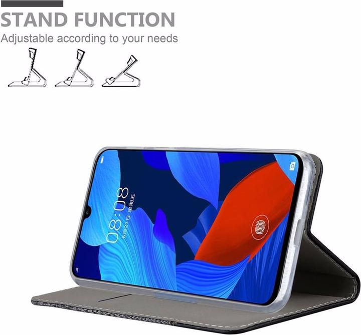 Produktbild Cadorabo Book Jeans Optik Cover (Huawei Nova 5, Huawei Nova 5 Pro)