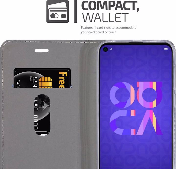 Produktbild Cadorabo Book Jeans Optik Cover (Huawei Nova 5, Huawei Nova 5 Pro)