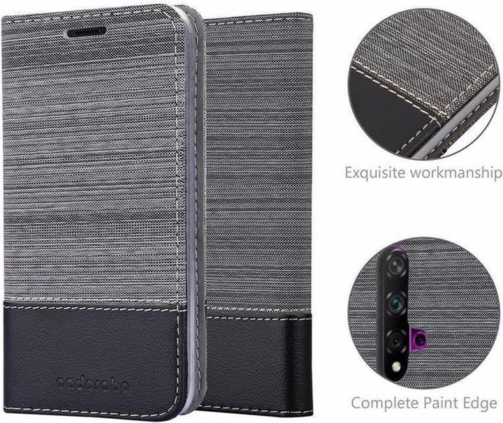 Produktbild Cadorabo Book Jeans Optik Cover (Huawei Nova 5, Huawei Nova 5 Pro)