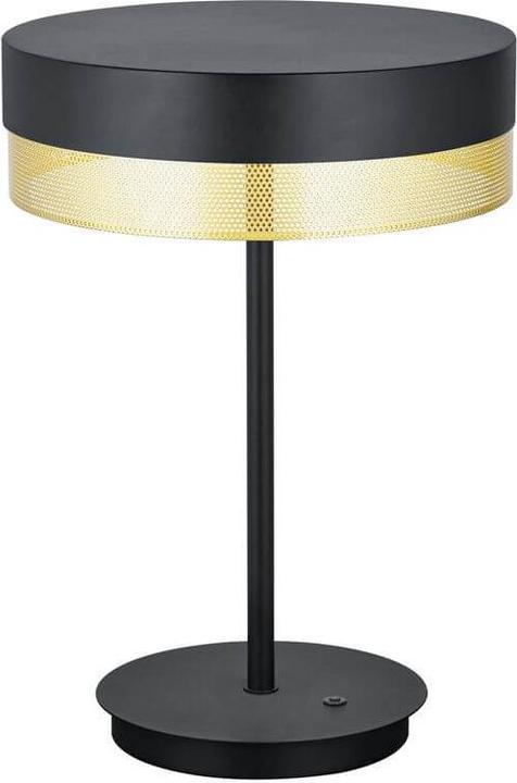 Produktbild Hell Mesh LED Tischleuchte Warmweiss Dimmbar 43cm Schwarz/Gold 50404/1-06