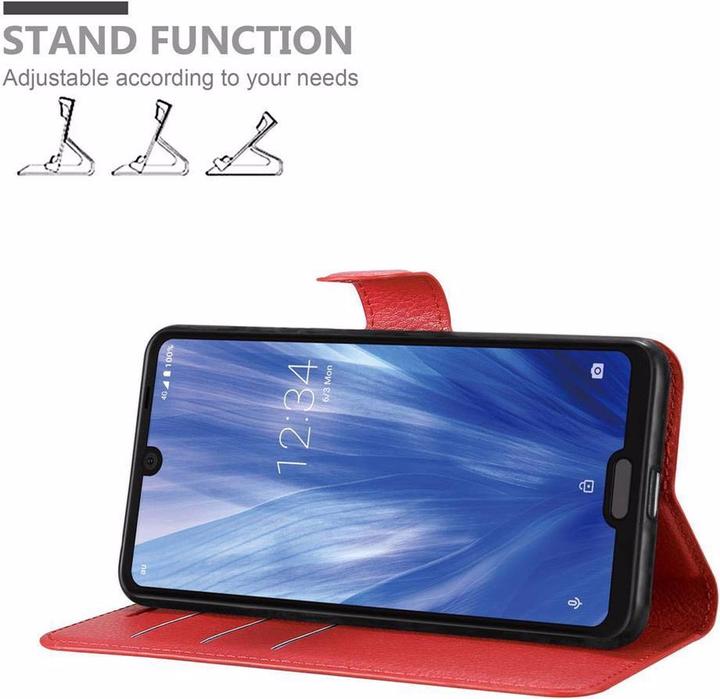 Produktbild Cadorabo Book mit Standfunktion Cover (Sharp Aquos R3)