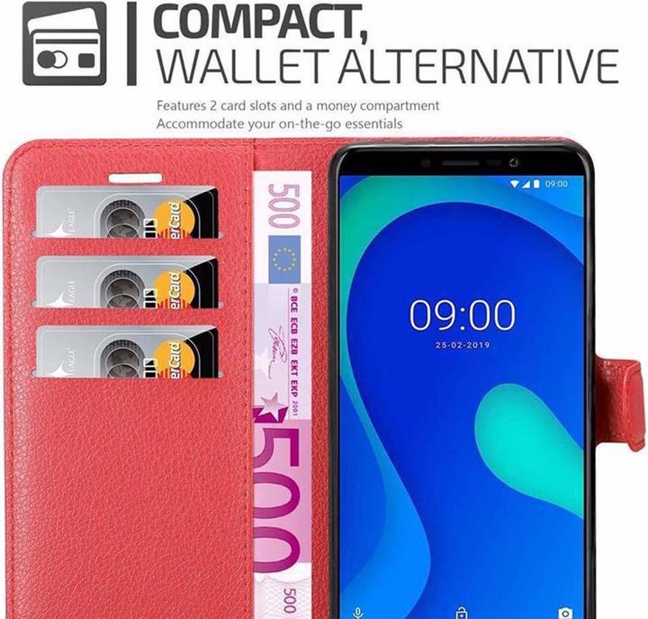 Actual product image Cadorabo Book with stand function cover (Wiko Y80)