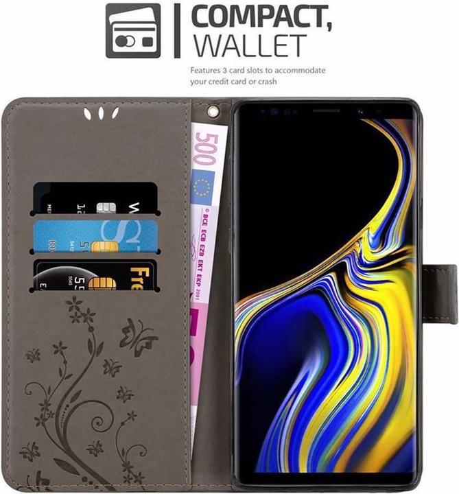 Productafbeelding Cadorabo Bloemen Boekomslag (Samsung Galaxy Note 9)