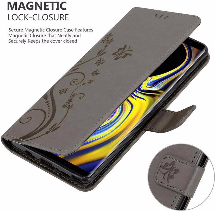 Productafbeelding Cadorabo Bloemen Boekomslag (Samsung Galaxy Note 9)