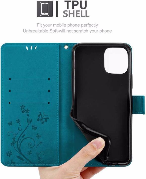 Actual product image Cadorabo Flower Book Cover (Apple iPhone 11)