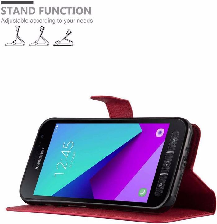 Actual product image Cadorabo Book with stand function cover (Samsung Galaxy Xcover 4s, Samsung Galaxy Xcover 4)