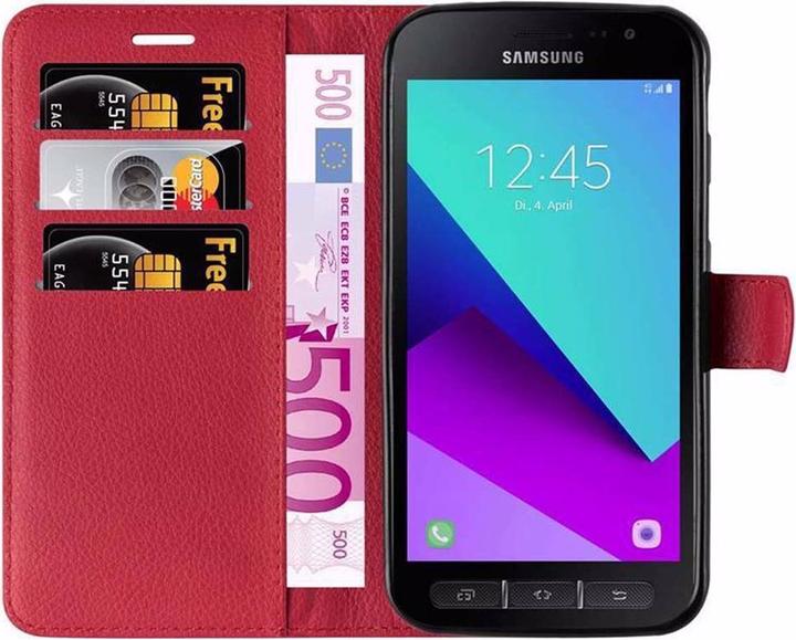 Actual product image Cadorabo Book with stand function cover (Samsung Galaxy Xcover 4s, Samsung Galaxy Xcover 4)