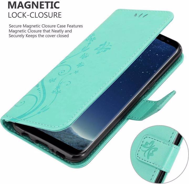Actual product image Cadorabo Flower Book Cover (Samsung Galaxy S8+)