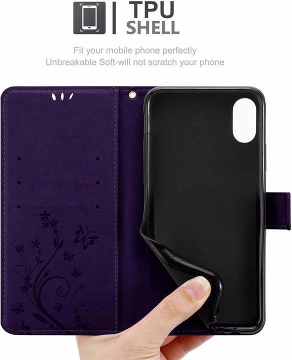 Actual product image Cadorabo Flower Book Cover (Apple iPhone XR)