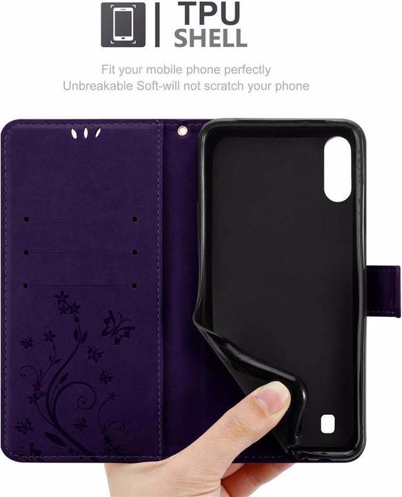 Produktbild Cadorabo Flower Book Cover (Samsung Galaxy A10, HTC One M10)
