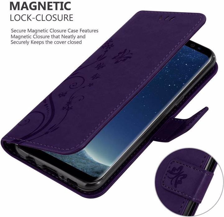 Actual product image Cadorabo Flower Book Cover (Samsung Galaxy S8)