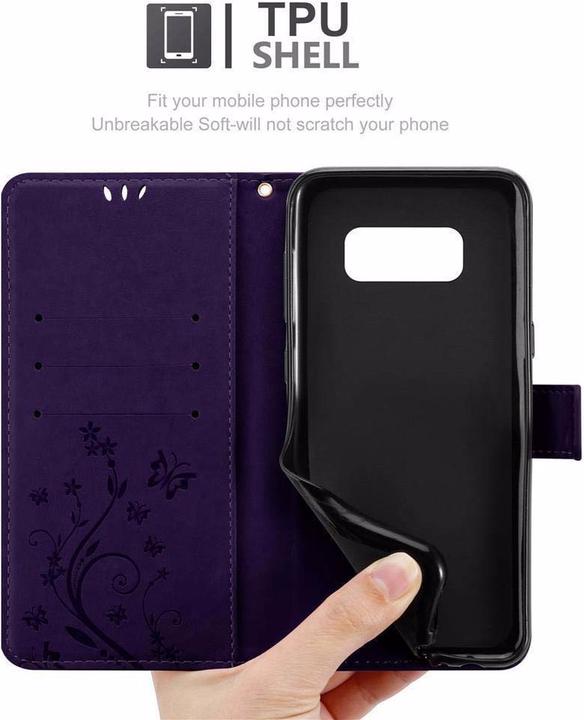Actual product image Cadorabo Flower Book Cover (Samsung Galaxy S8)