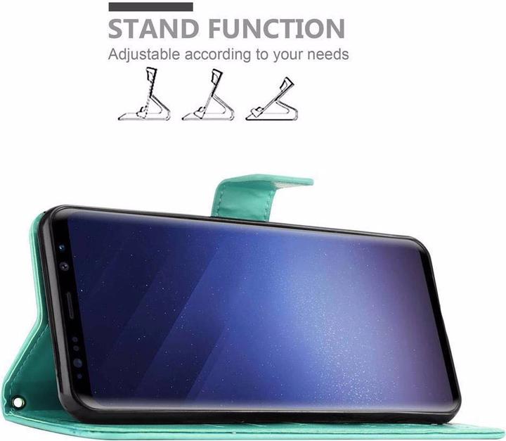 Actual product image Cadorabo Flower Book Cover (Samsung Galaxy S9+)