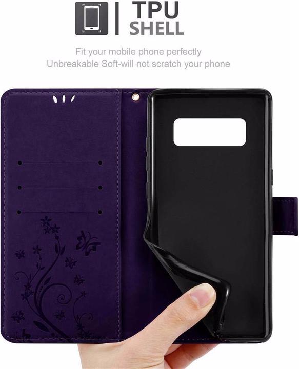 Productafbeelding Cadorabo Bloemen Boekomslag (Samsung Galaxy Note 8)