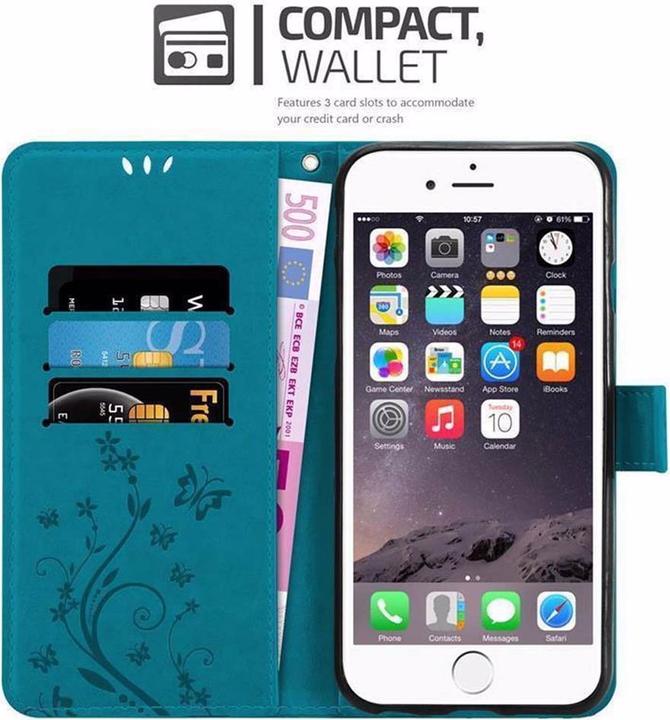 Actual product image Cadorabo Flower Book Cover (Apple iPhone 6)