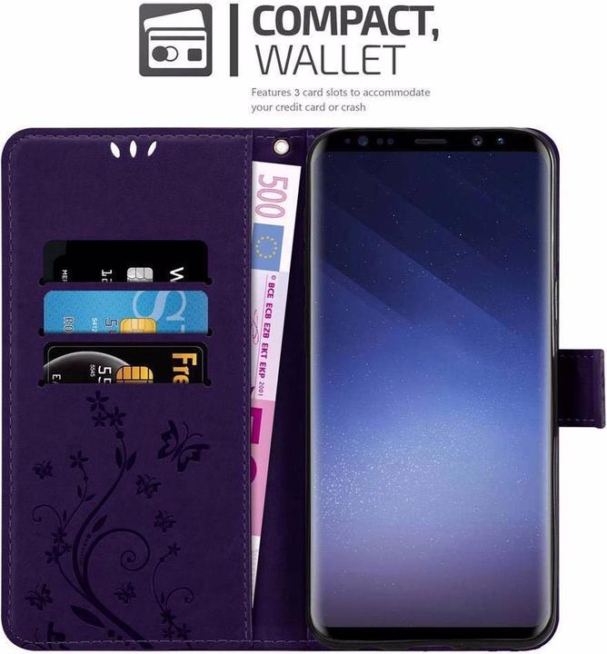 Actual product image Cadorabo Flower Book Cover (Samsung Galaxy S9+)