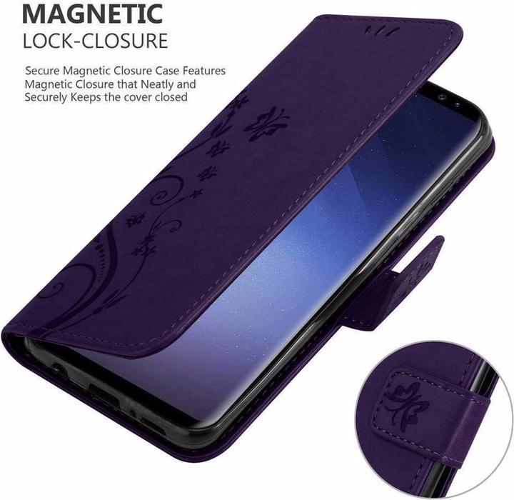 Actual product image Cadorabo Flower Book Cover (Samsung Galaxy S9+)