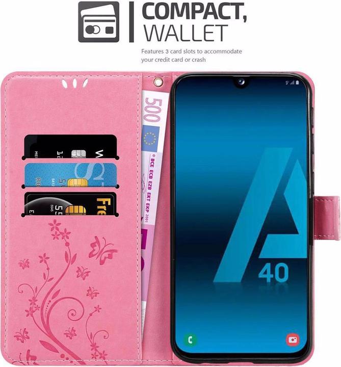 Actual product image Cadorabo Flower Book Cover (Samsung Galaxy A40)