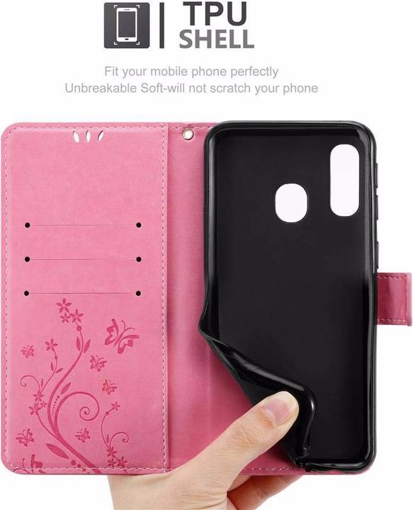 Actual product image Cadorabo Flower Book Cover (Samsung Galaxy A40)