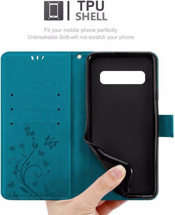 Productafbeelding Cadorabo Bloemen Boekomslag (Samsung Galaxy S10)