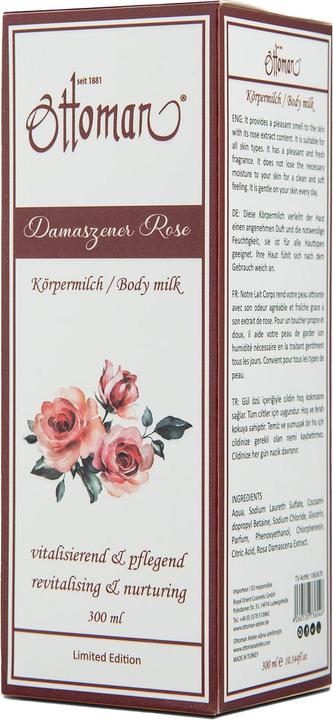 Produktbild Ottoman Rose Körpermilch, 300ml, reichhaltige Körperpflege (Körpermilch, 300 ml)