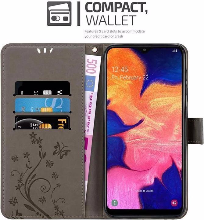 Actual product image Cadorabo Flower Book Cover (Samsung Galaxy A10, HTC One M10)