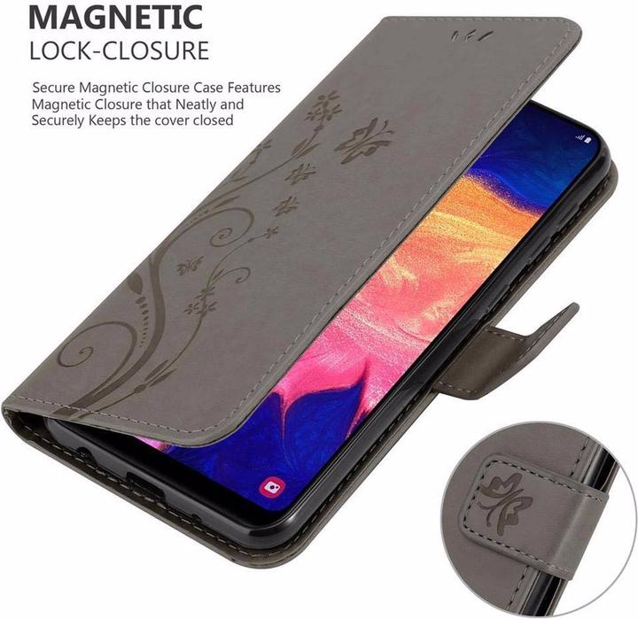 Actual product image Cadorabo Flower Book Cover (Samsung Galaxy A10, HTC One M10)