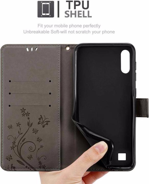 Actual product image Cadorabo Flower Book Cover (Samsung Galaxy A10, HTC One M10)