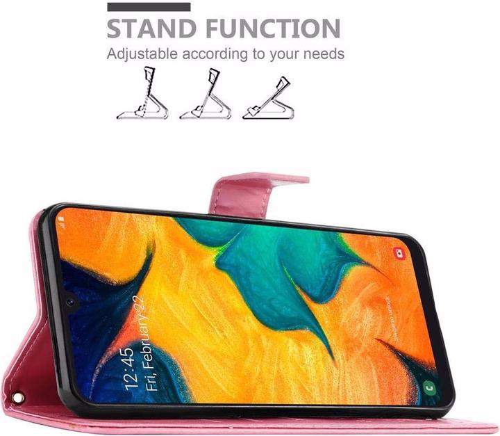 Image du produit Cadorabo Couverture du livre de fleurs (Samsung Galaxy A20, TCL A30, Samsung Galaxy M10s)
