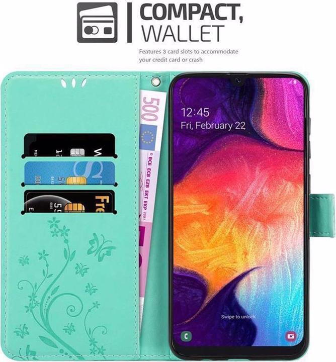 Image du produit Cadorabo Couverture du livre de fleurs (Samsung Galaxy A30s, Samsung Galaxy A50)