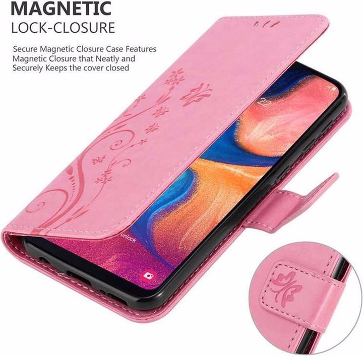 Actual product image Cadorabo Flower Book Cover (Samsung Galaxy A10e)