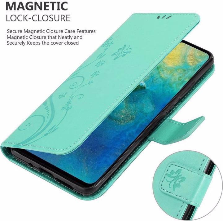 Image du produit Cadorabo Couverture du livre de fleurs (Mate 20)