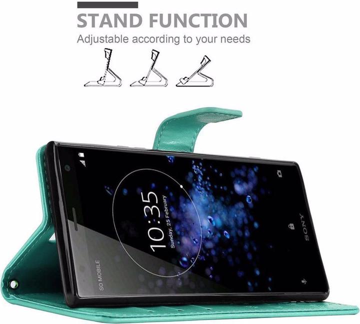Actual product image Cadorabo Flower Book Cover (Sony Xperia XZ2)