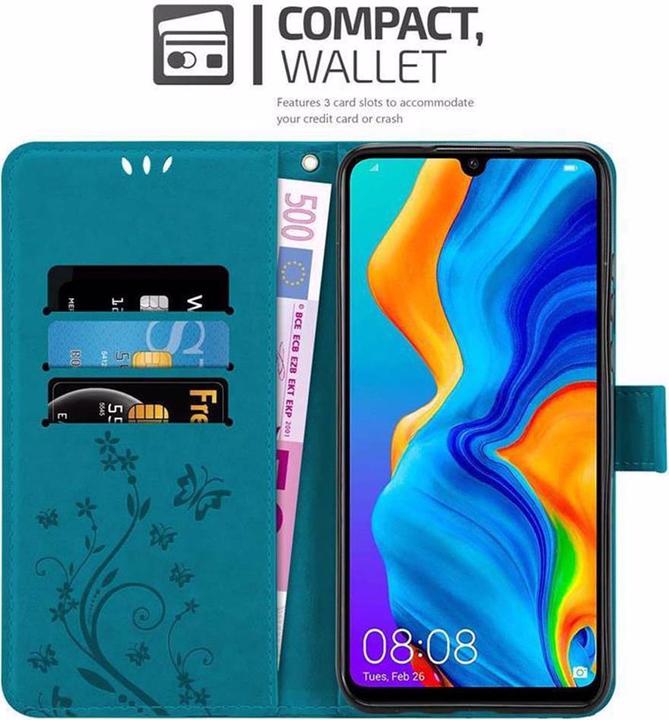 Image du produit Cadorabo Couverture du livre de fleurs (Huawei P30 Lite)